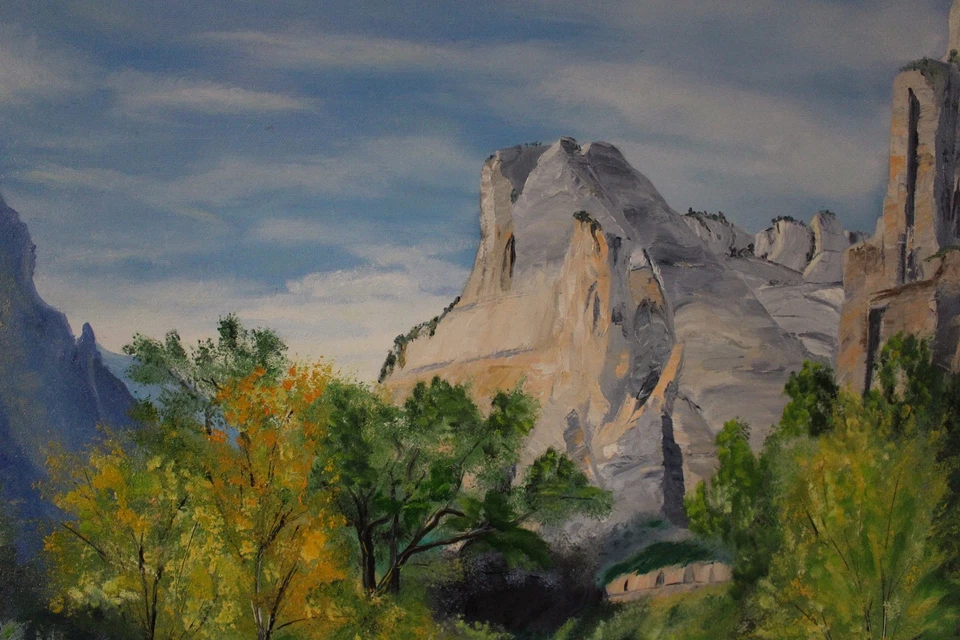 Картина маслом пейзаж горный пруд холст оригинальный художник - Изображение 3 из 3