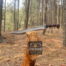Hand Forged Carbon Steel Viking Sword Sharp Battle Ready Medieval Sword Sheath