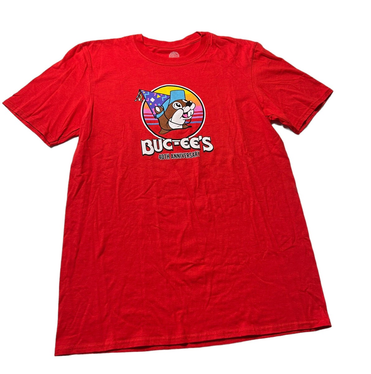 Buc-ee's Beaver Bucees Gas Station T-Shirt Adult MD 40th
