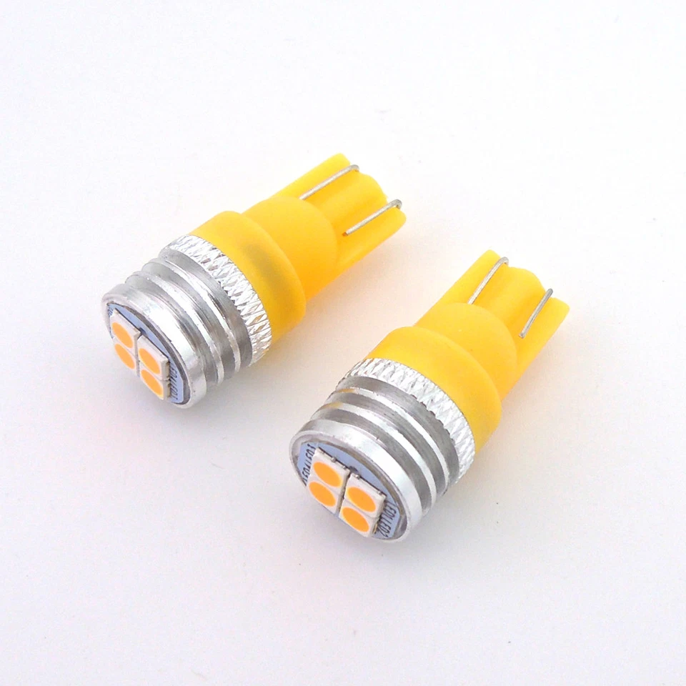 2 luces LED SMD amarillas ámbar posición moto estacionamiento ciudad 2825 168 194 Foto 4 de 4