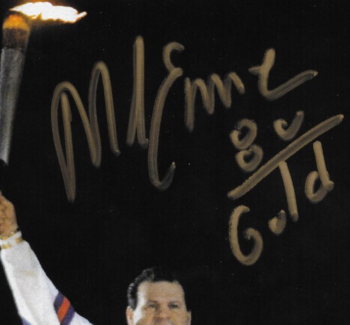 Mike Eruzione 1980 Miracle USA Hockey Champs Signed 5x7 Photo INS 80 Gold Auto - Picture 2 of 2