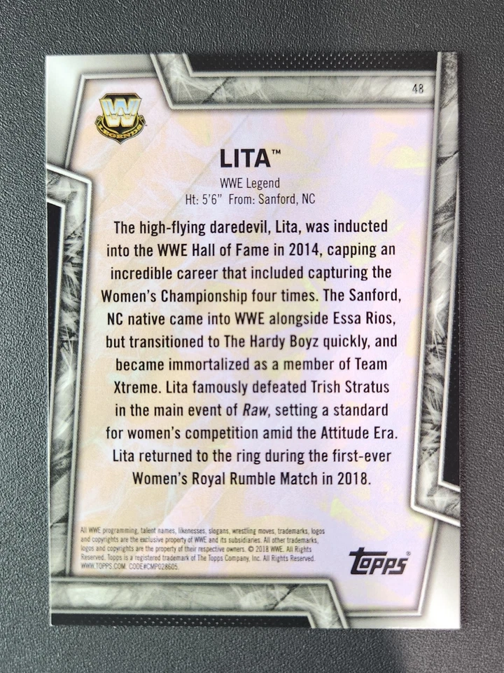 2018 Topps WWE Women's Division #48 LITA - Image 2 of 2