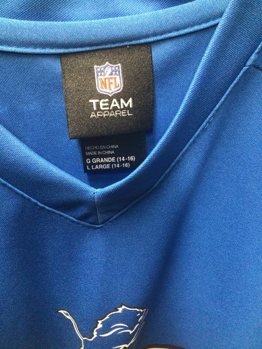 Detroit Lions Ndamukong Suh NFL Team Apparel Youth L 14-16 Football Jersey - Picture 5 of 5