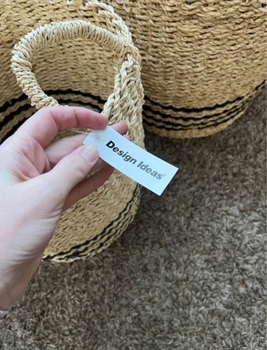 3 Design Ideas Scarborough Seagrass Baskets Small Medium And Large W/ Handles - Picture 4 of 6