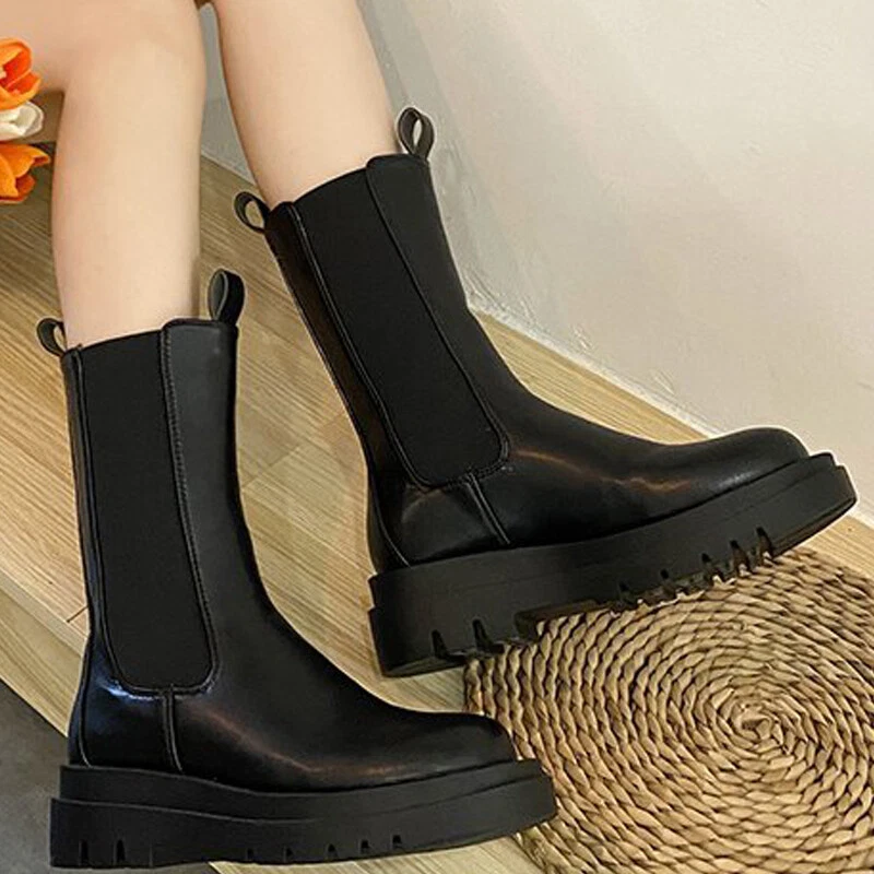 tricky forsigtigt Turbulens Women's Chunky Chelsea Ankle Boots Elasticated Platform Punk Mid Calf Boot Shoes | eBay tricky forsigtigt Turbulens Women's Chunky Chelsea Ankle Boots Elasticated Platform Punk Mid Calf Boot Shoes | eBay
