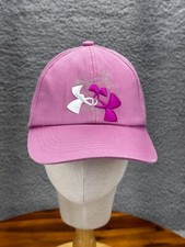 Under Armour UA Free Fit Hat Baseball Cap Adjustable Size Youth Kids Pink