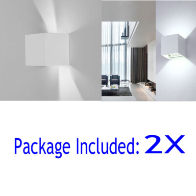 2X LED Wall Light Bars Up/Down Lamp Cool White 12W Sconce 110-240V ...