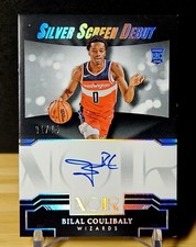 2023-24 Bilal Coulibaly Noir Silver Screen Debut /75 On Card Auto Rookie RC 1/1