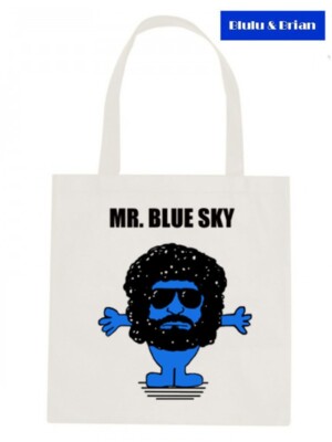 Mr Blue Sky ELO Tribute T Shirt Jeff Lynne 100 Parodia non Mr Blue Sky ELO Tribute T Shirt Jeff Lynne 100 Parodia non