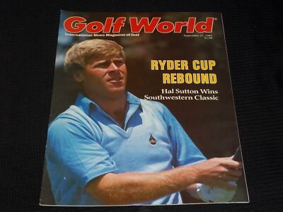 1985 SEPTEMBER 27 GOLF WORLD MAGAZINE - HAL SUTTON FRONT COVER - E 5583A