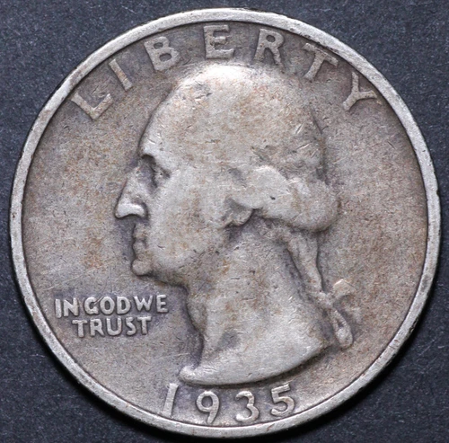 1935 S Washington Quarter EF        #C