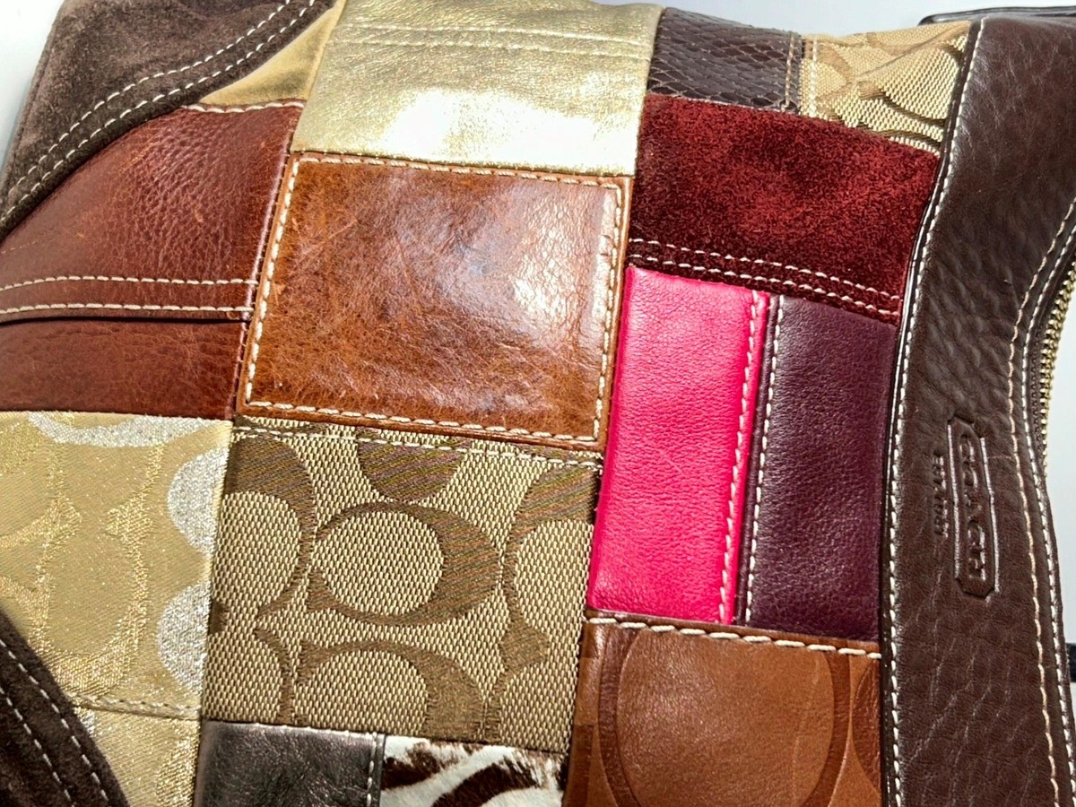 Coach Limited Edition Signature Patchwork Shoulder Bag Crossbody