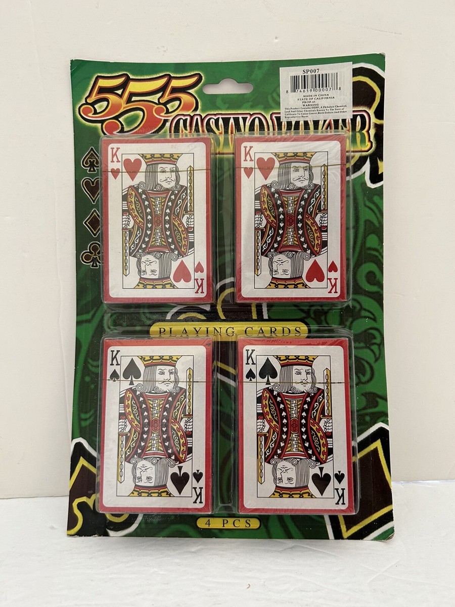 555 Casino Poker Playing Cards *Set of 4* | eBay