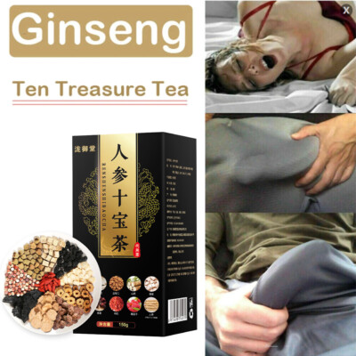 Ginseng Ten Treasures Tea Maca Mulberry Kidney Detox Liver Tea for Men Women