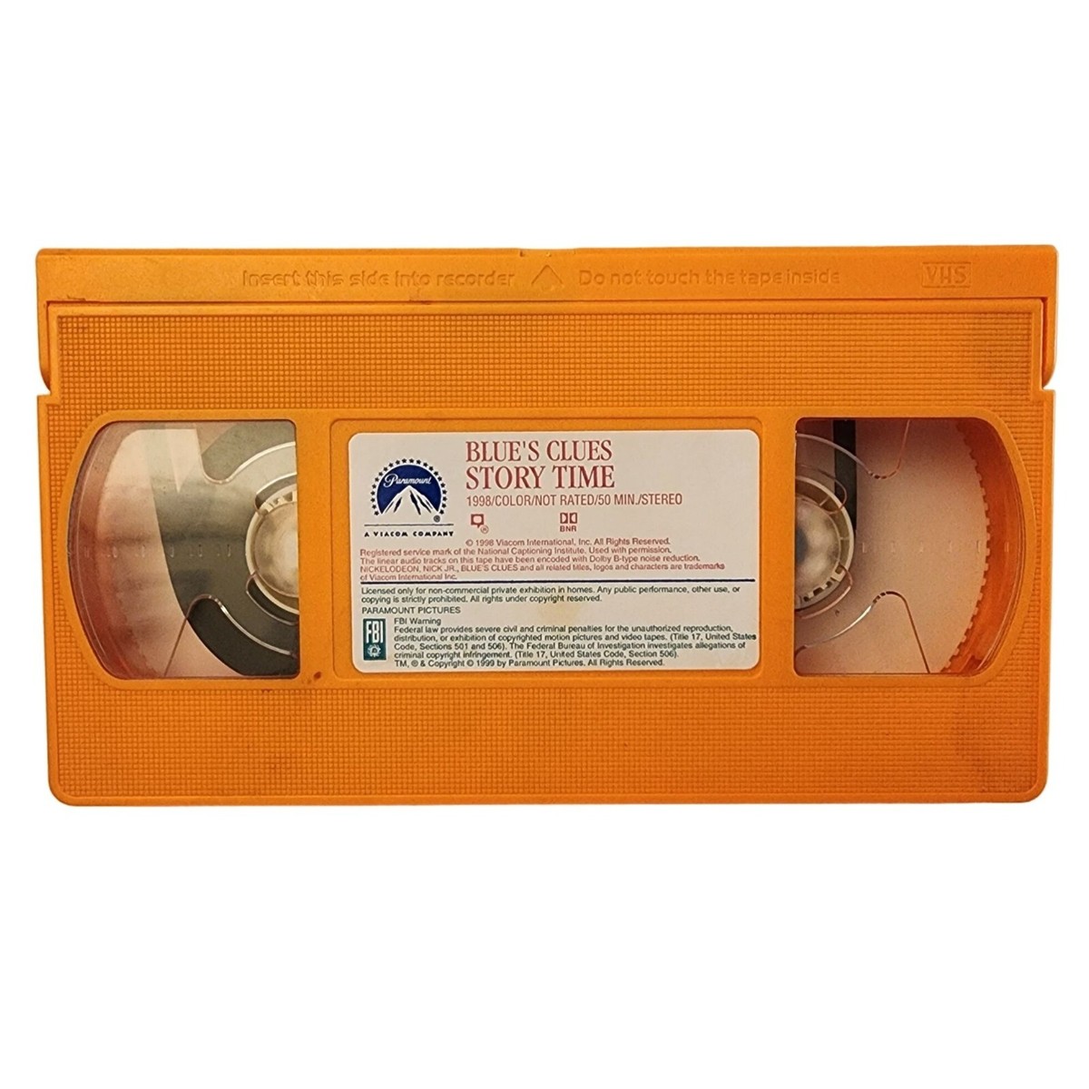 Vintage 1998 Blue's Clues Story Time VHS Paramount Viacom