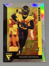 2021 Panini Chronicles Flux Rashod Bateman Base Rookie RC #FX-15 Ravens