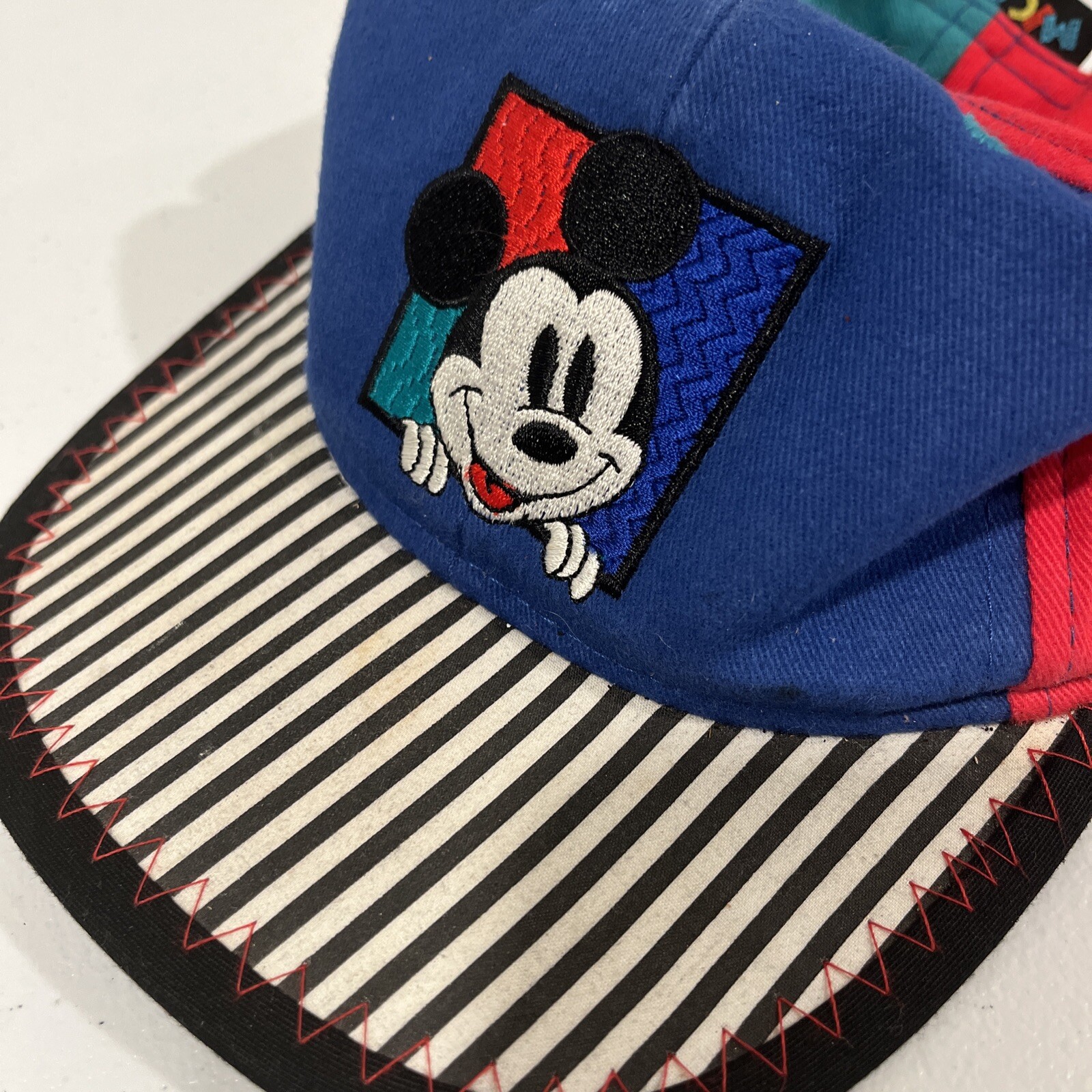 Vintage Mickey & Co. Walt Disney Fresh Caps Drew Pearson Green Red Blue Kids Hat