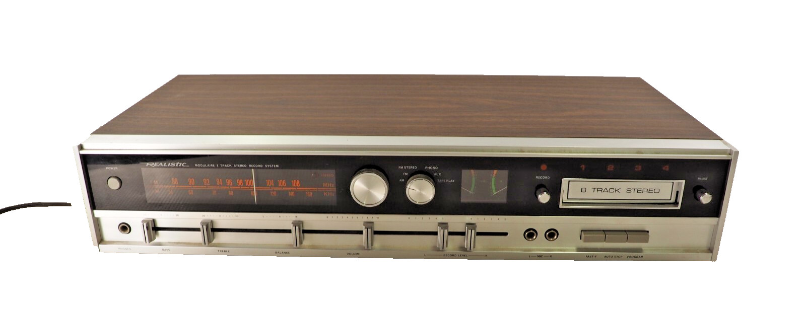 Vintage Realistic 8 Modulaire Track Stereo Record System