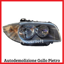 Faro anteriore DX destro BMW Serie 1 e81 e87 120d 118d 2004 2005 2007 m sport