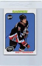 2001/02 UD Vintage #31 Rhett Warrener Sabres Signed Auto *H878