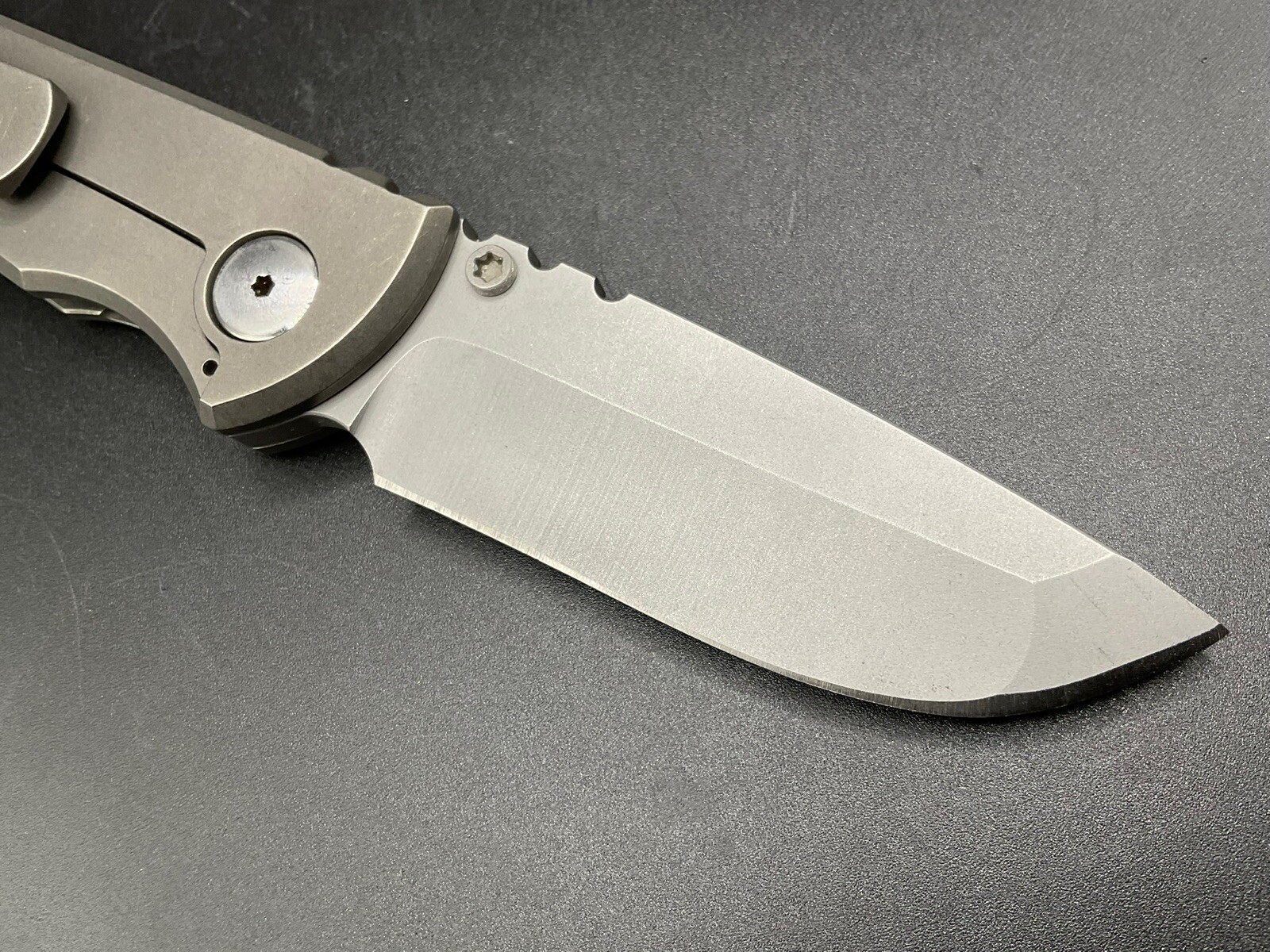 Chaves Knives American Made 228 V1 Titanium Hand Ground S35VN eBay