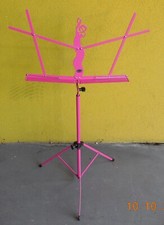 Pink Adjustable Folding Music Stand Compact Travel