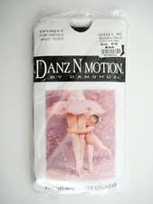 Danz N Motion by Danshuz Nylon Footed Tights Children's Black Size 8-10 595