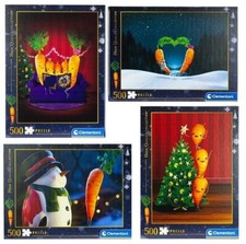 CLEMENTONI PUZZLE HIGH QUALITY 500 TEILE Schneemann Karotte Weihnachten ☆
