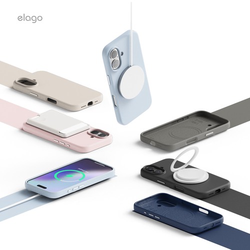 iPhone 16 Hülle - elago® iPhone 16 Magnet Silikon Case - Bild 54 von 54