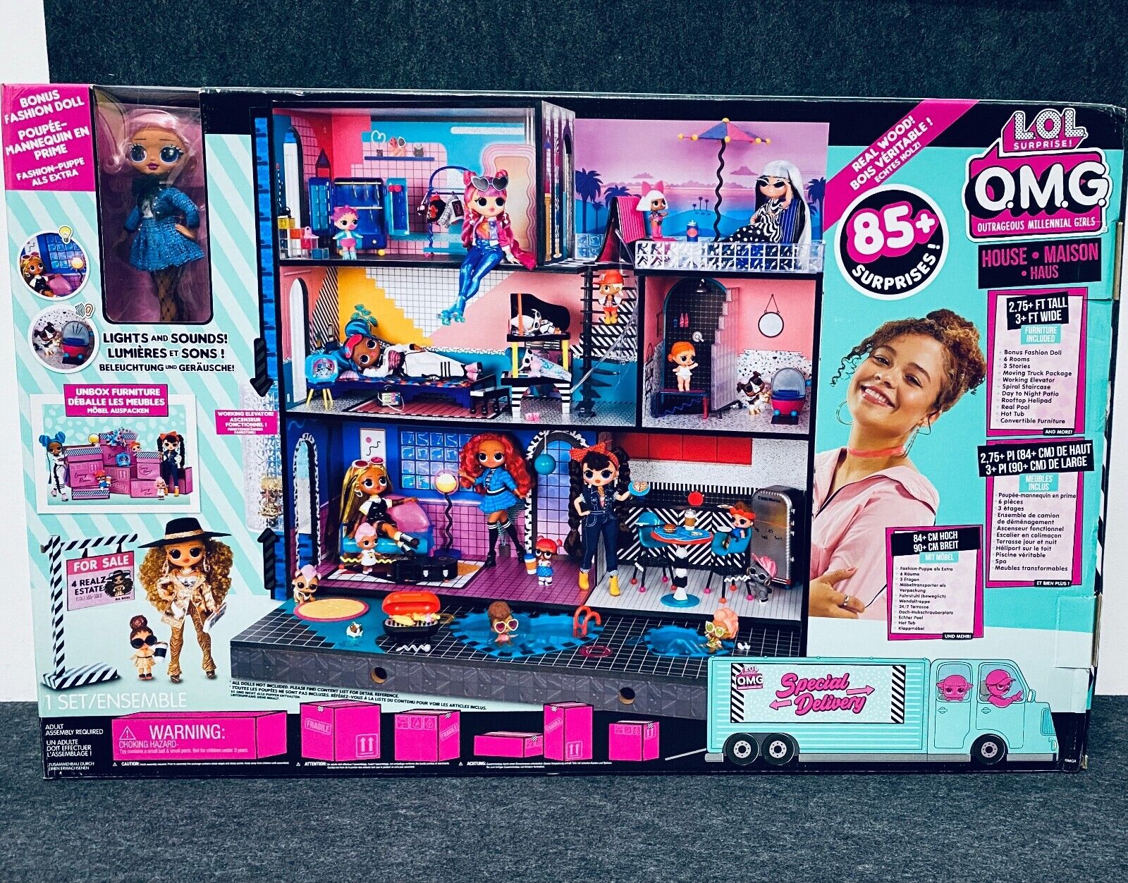 L.O.L Surprise! Home Sweet Dollhouse with 85+ Surprises 