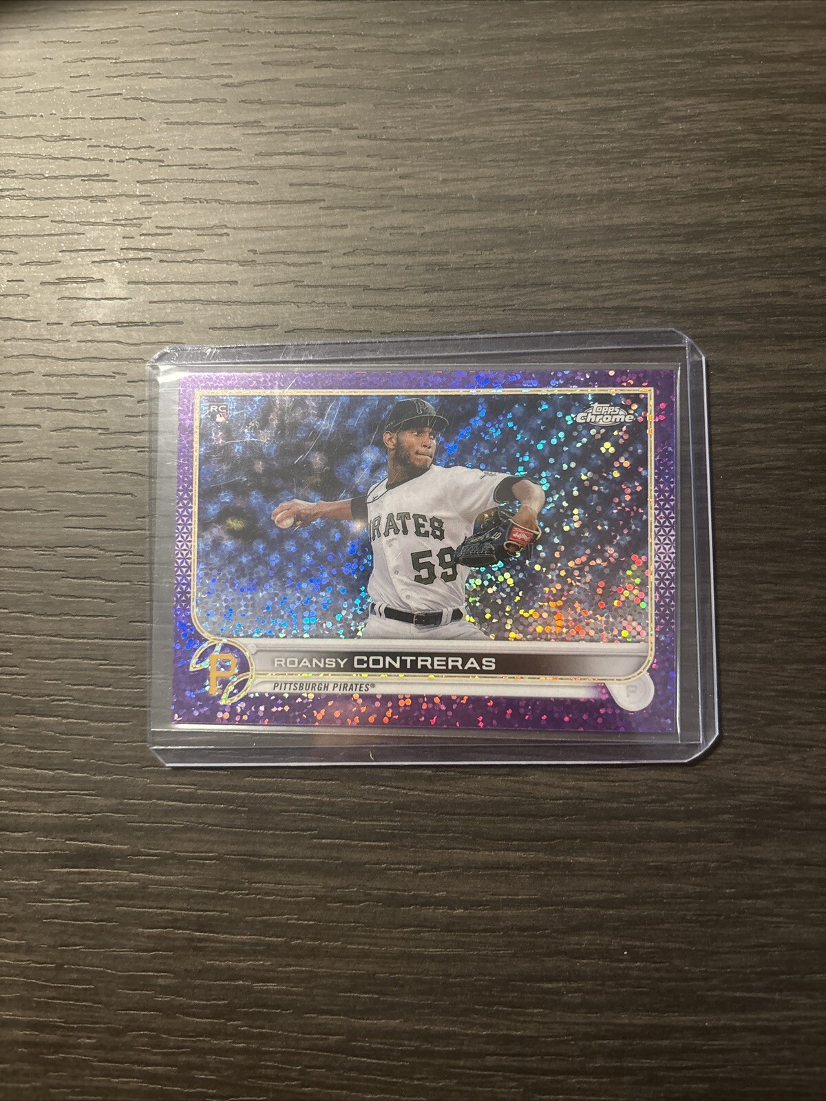 2022 Topps Chrome Purple Speckle Refractor /299 Roansy Contreras #53 Rookie RC