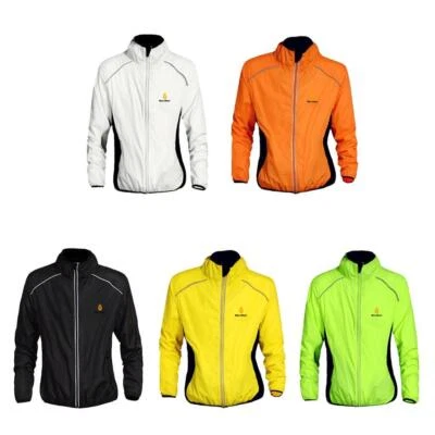 WOSAWE Fahrradjacke Windbreaker Radjacke Regenjacke Winddichte Hohe Sichtbarkeit Hi-Vis