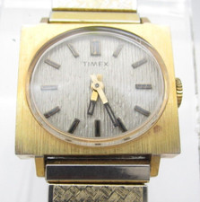 Vtg Women Timex Hand Wind Mechanical Casual Watch (G935) Broken