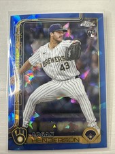 Topps Chrome Update Sapphire 2025 Logan Henderson Rookie USC65 Brewers