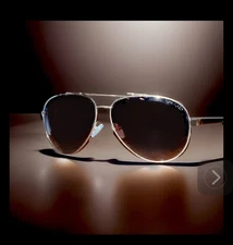 Tom Ford Sunglasses Rick Gold Aviator Brown Gradient w/TFcloth FT0378 TF 378 28J