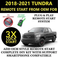 Plug & Play Remote Start 2018-2021 TOYOTA TUNDRA Key Start 3X LOCK