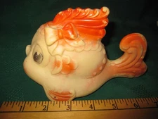 Vtg Sun Rubber 7" Goldfish Squeak Toy 1955 +Retro Cute Girafe Sophie 7.5" 322288