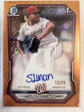 Sean Paul Linan Bowman Chrome 2026 Orange /25 Auto