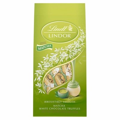 Lindt Lindor 22 oz Matcha White Chocolate Truffles limited edition BB/05/31/2026