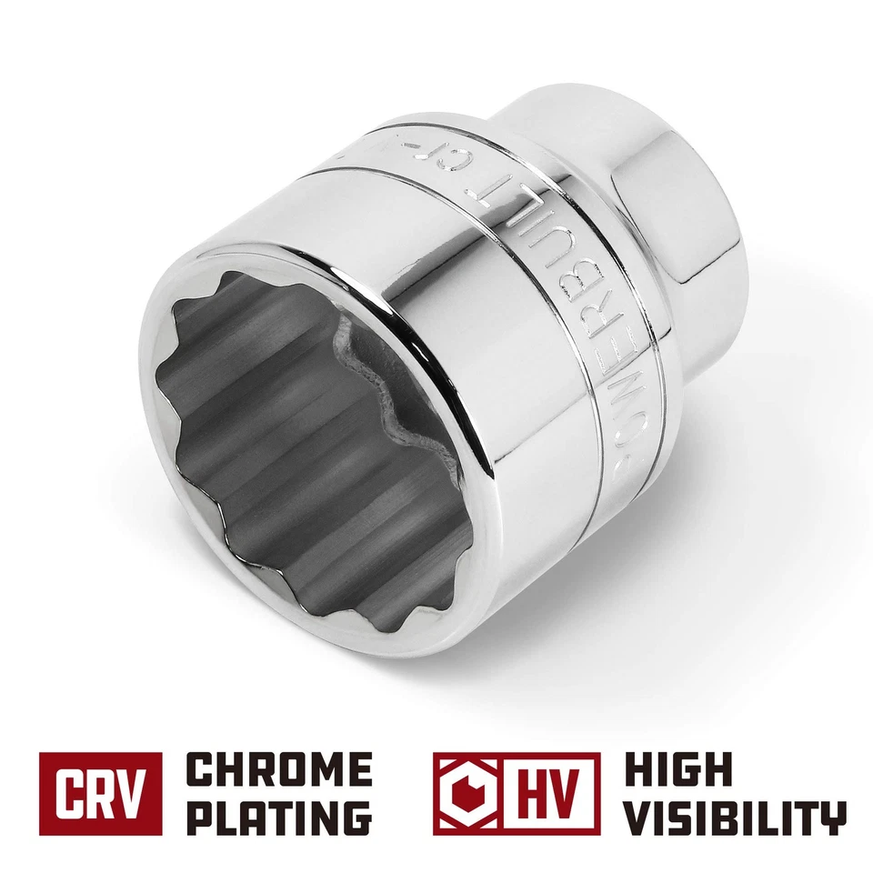 Powerbuilt 643240 3/4-Inch Drive 12 Point 46mm Socket - Image 3 of 4