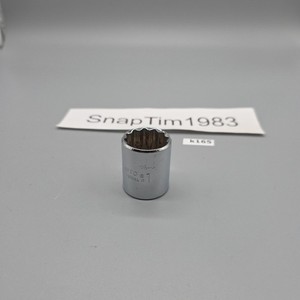 Proto Professional 5432 1" 12 Point Socket 1/2” Drive Shallow Chrome USA