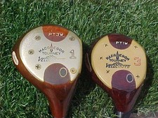 Macgregor Tourney Velocitized PERSIMMON Golf Clubs Woods Set Driver 3 w DGS300