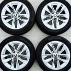 4x Genuine Skoda Octavia 17 Alloy Wheels Tyre 205 55 Silver 10 Spoke 5E3601025E