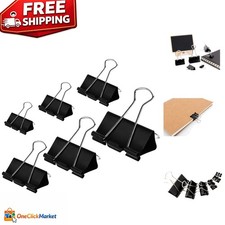 Versatile Binder Clips - 100 Pack in Assorted Sizes, Perfect for All Needs