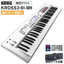 KORG KROSS2-61-SC Limited White Synthesizer W...
