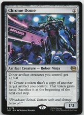 Chrome Dome 0172 Rare Teenage Mutant Ninja Turtles Magic: The Gathering NM