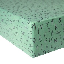 Premium Fitted Knit Crib Sheet Toddler Sheet Poe by Copper Pearl