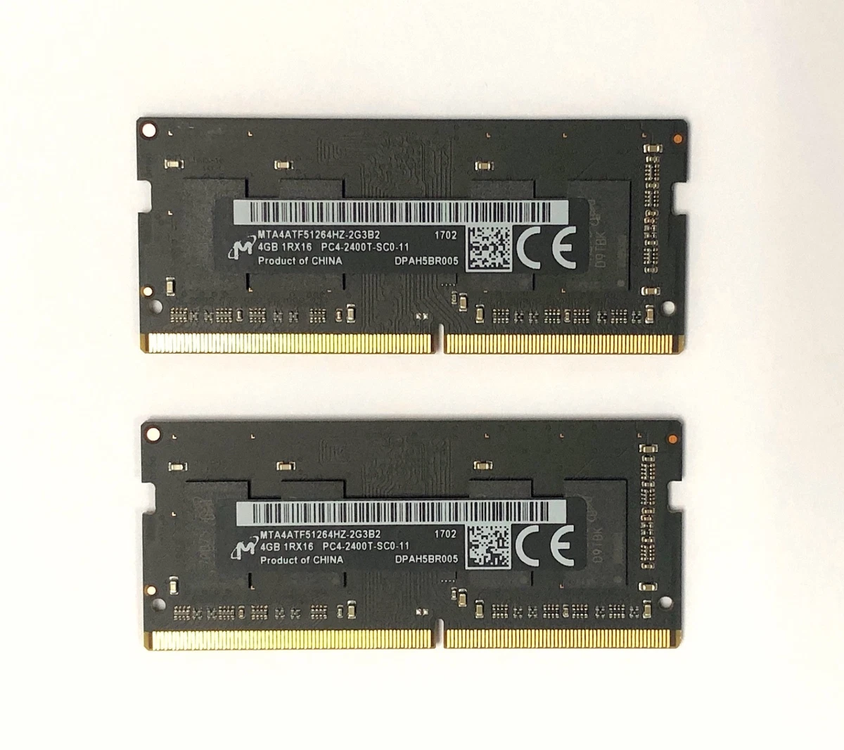 2 x 4 GO GB RAM PC4-19200 (DDR4-2400) ATP X4D04QA8BLRCSE-E-FO1