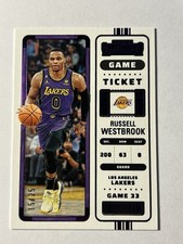 2022-23 Panini Contenders Purple Game Ticket /25 Russell Westbrook #50