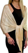 Shawls and Wraps for Evening Dresses, Metallic Glitter Shawls for Women, Sparkli
